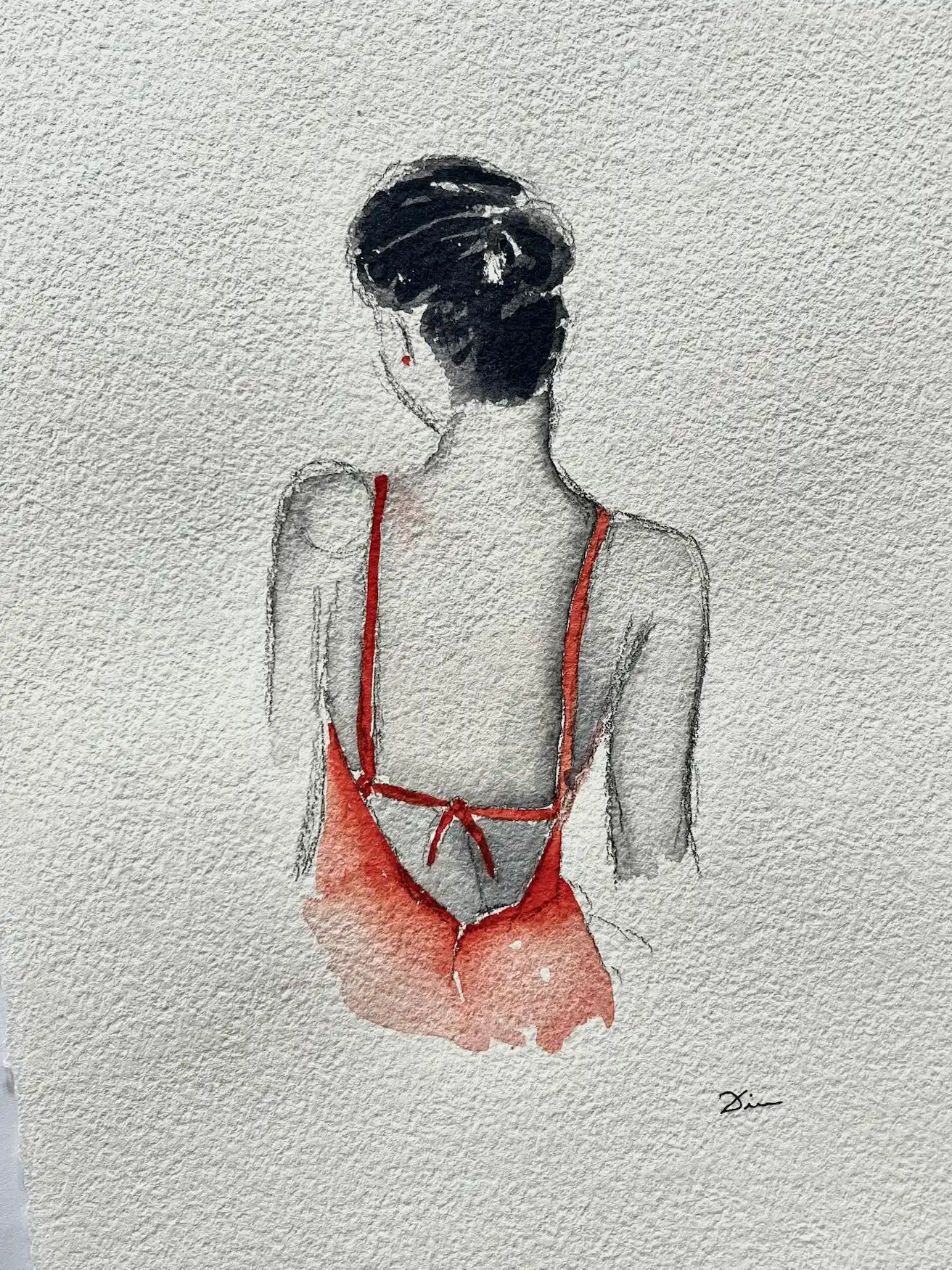 Woman in Red Dress