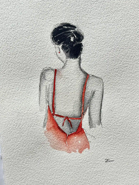 Woman in Red Dress